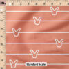 Ruler Scale for Bunny Stripe (Coral) by Julie Storie Designs